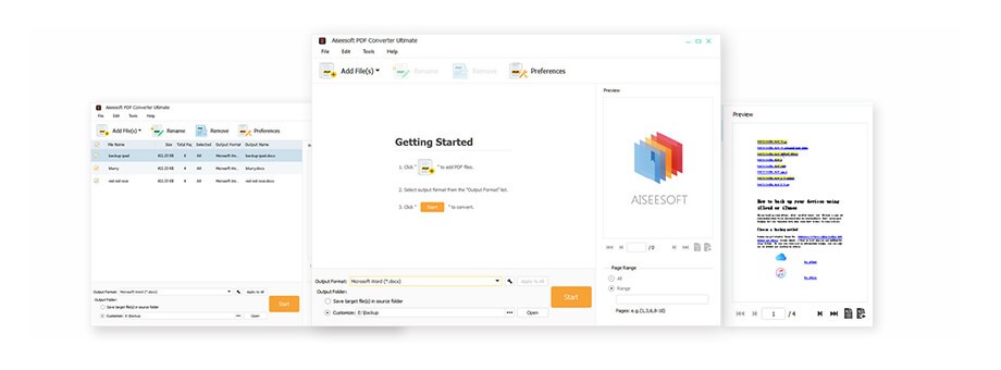 Aiseesoft PDF Converter Ultimate rất dễ sử dụng