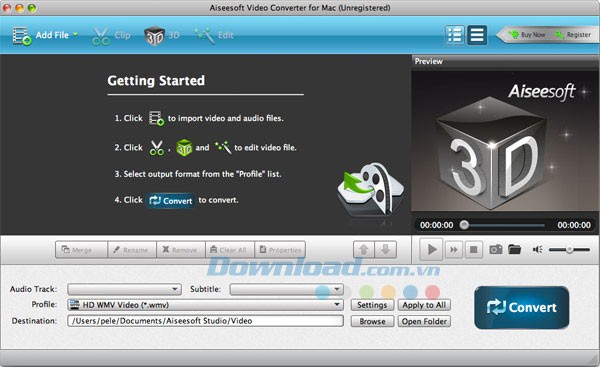 Aiseesoft Video Converter cho Mac