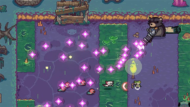 AK-xolotl đẩy bạn vào đấu trường hoạt hình tuy dễ thương nhưng cũng nhuốm màu chết chóc