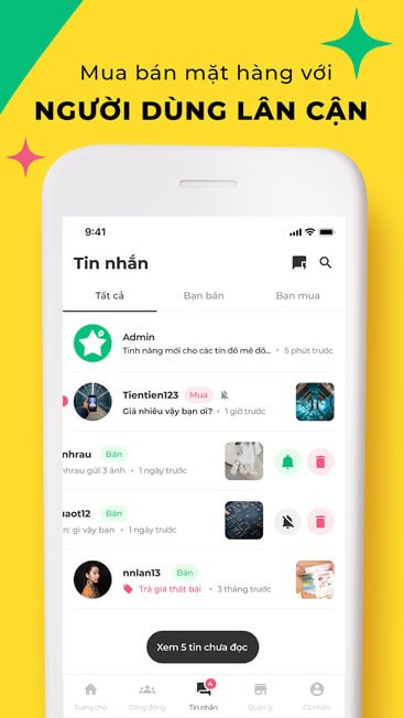 Giao dịch với người dùng gần nhà