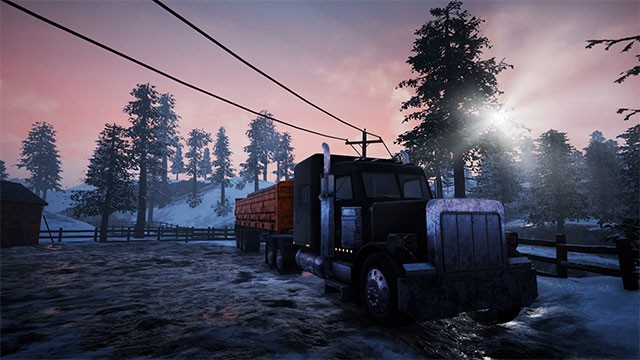 Alaskan Road Truckers là game mô phỏng lái xe tải trên vùng đất Alaska khắc nghiệt