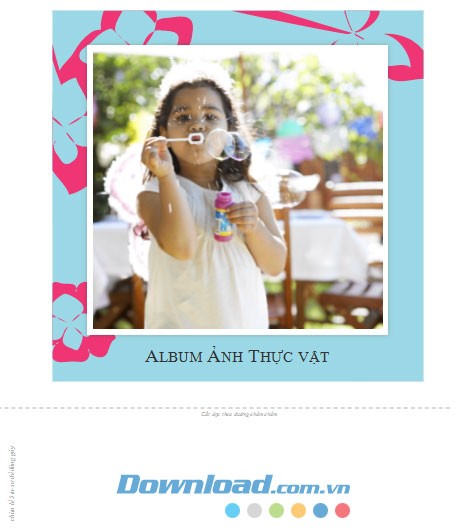 Album ảnh thực vật tươi sáng