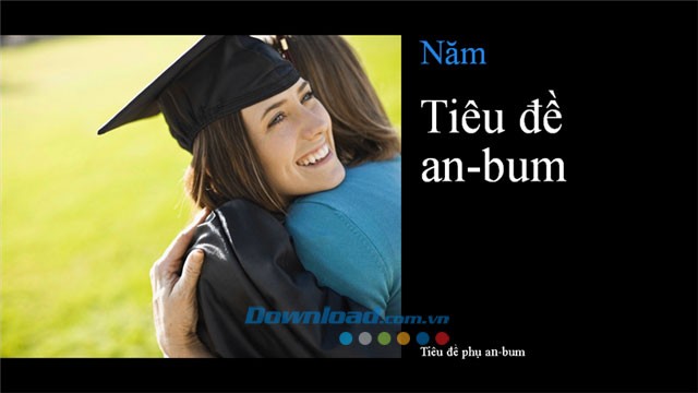 Album hình tốt nghiệp màu đen