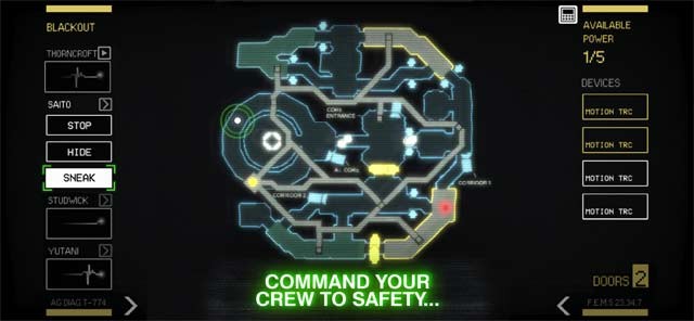 Chỉ dẫn các thành viên trong phi hành đoàn đi tới nơi an toàn