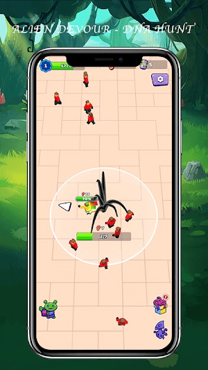 Điều hướng alien đi khắp nơi để tấn công con người và thu thập DNA