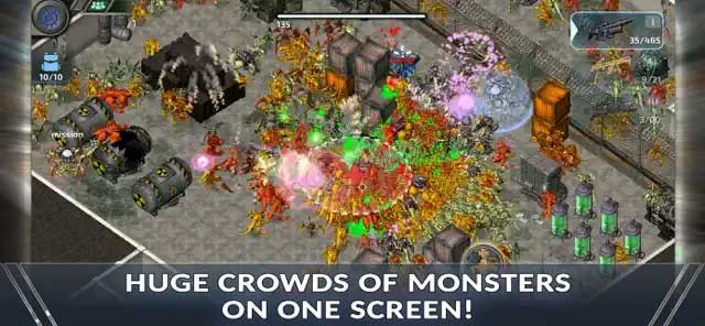 Tham gia các trận chiến gay cấn với binh đoàn quái vật ngoài hành tinh đông đảo
