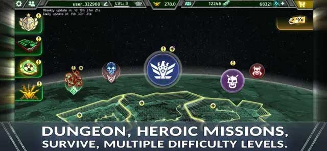 Khám phá Dungeon với các nhiệm vụ sinh tồn trong nhiều cấp độ khó