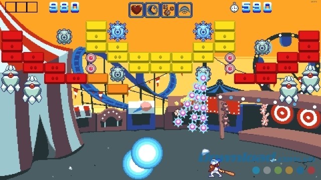 Giao diện chính của game hành động vui Aliens Go Home Run mới cho máy tính