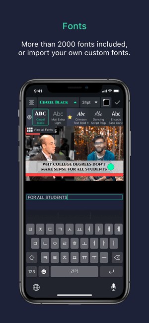 Nhiều kiểu font chữ khác nhau