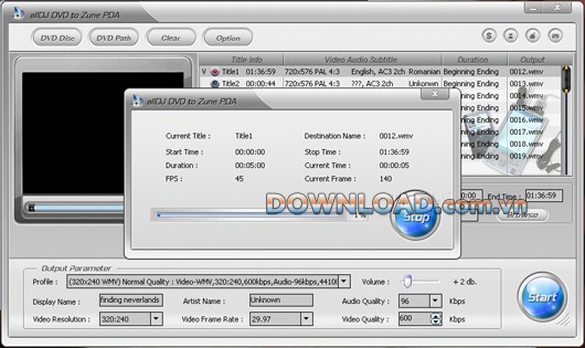 Alldj DVD To Zune Ripper