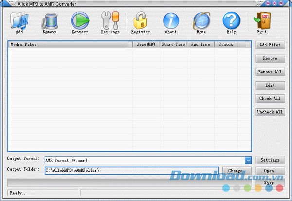 Allok MP3 to AMR Converter