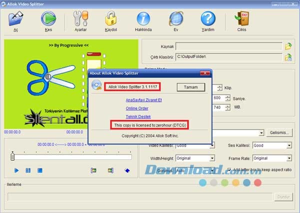 Allok Video Splitter
