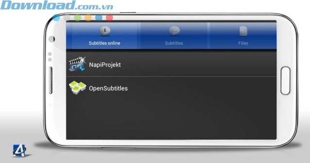 Có khả năng tải phụ đề cho phim