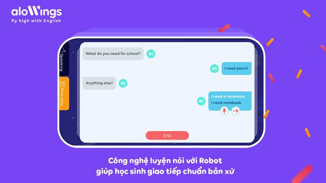 Công nghệ luyện nói với Robot giúp học sinh giao tiếp chuẩn bản xứ