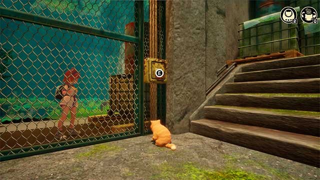 Điều khiển một cô gái trẻ đồng hành cùng ba chú mèo