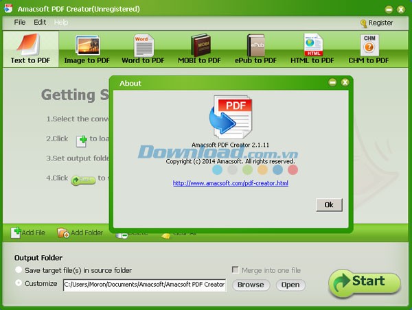 Amacsoft PDF Creator