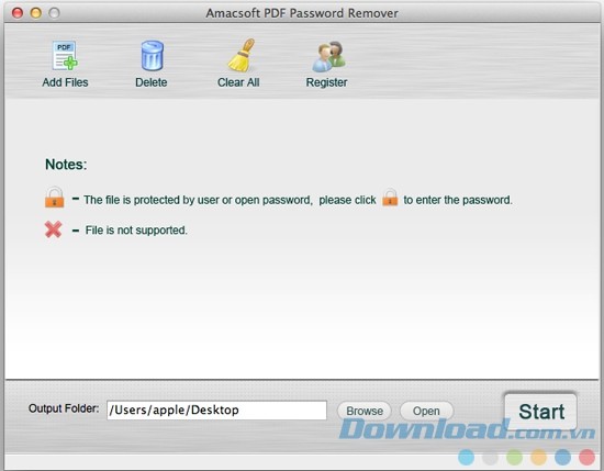 Amacsoft PDF Password Remover for Mac