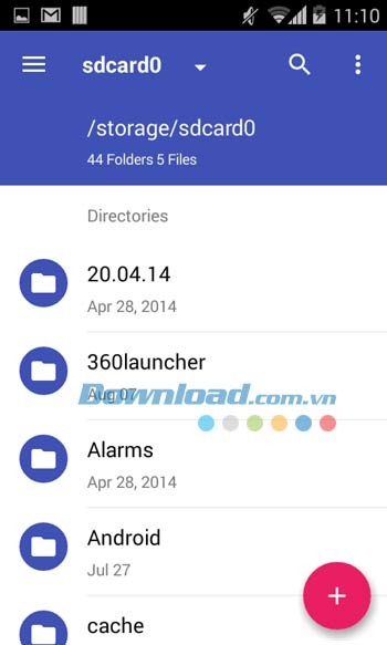Amaze File Manager quản lý ứng dụng trên thẻ nhớ
