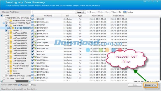 Amazing Any Data Recovery