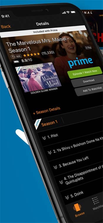Ứng dụng stream video đa chức năng - Amazon Prime Video
