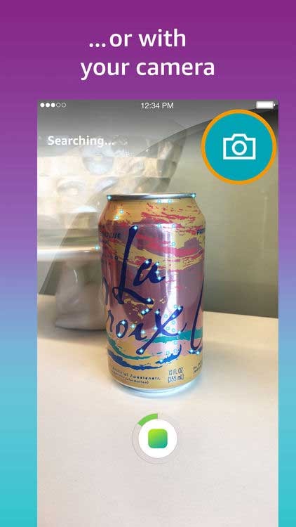 Ứng dụng mua sắm Amazon cho phép người dùng tìm kiếm bằng hình ảnh