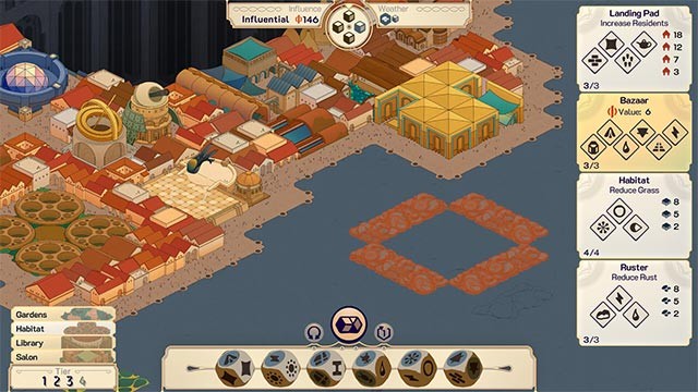 Kiểm soát tài nguyên và các cuộc chiến phe phái để đảm bảo thành phố Amberspire phát triển bền vững