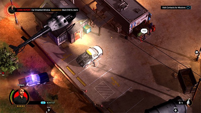 Chơi game American Fugitive với góc nhìn từ trên xuống giúp bao quát toàn bộ