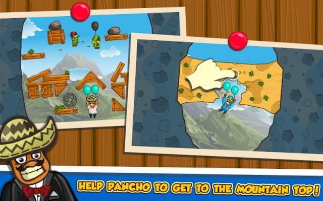 Giúp Pancho leo lên đỉnh núi trong game Amigo Pancho 2