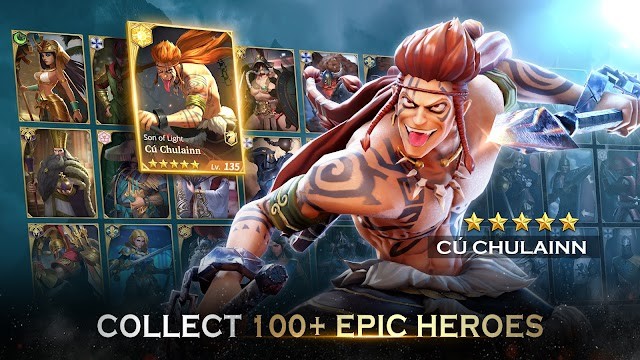 Thu thập hơn 100 anh hùng huyền thoại