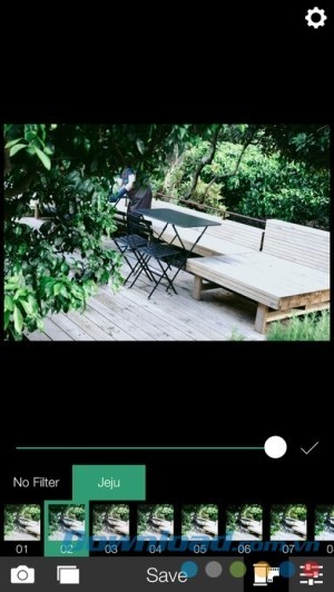 Analog Jeju cho iOS bộ lọc ảnh phim
