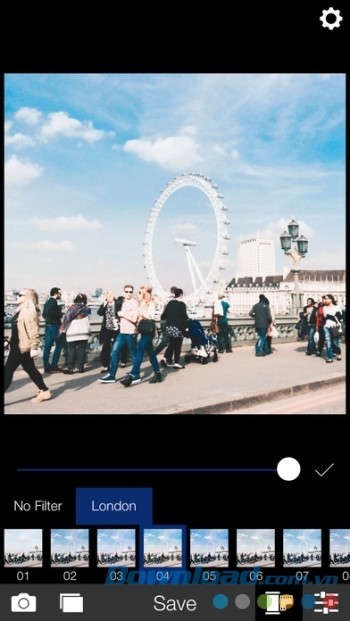 Ứng dụng sửa ảnh Analog London