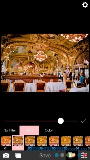 Áp dụng bộ lọc 1 chạm