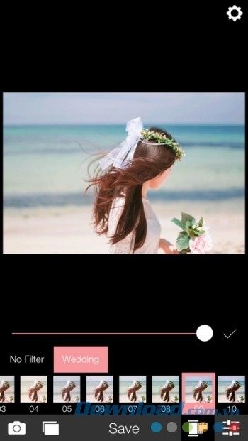 Analog Wedding tích hợp nhiều công cụ sửa ảnh mạnh mẽ