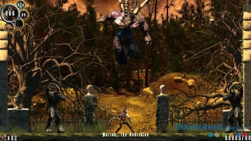 Giao diện chính của game hành động phiêu lưu Anathema cho máy tính