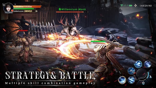 Chiến đấu chiến lược với gameplay kế hợp đa kỹ năng