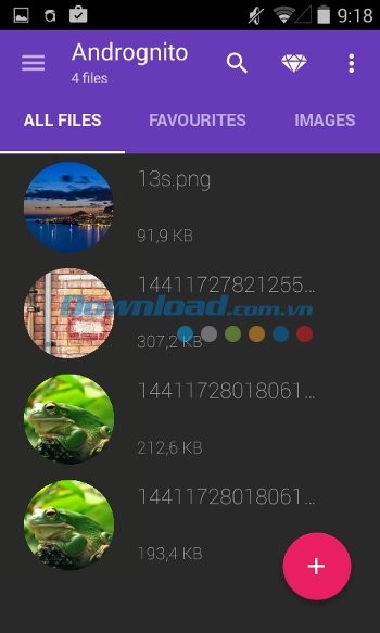 Andrognito 2 giúp bảo mật mọi tập tin