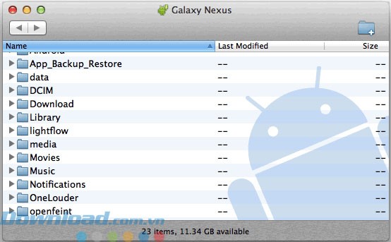 Kết nối máy Mac với Android