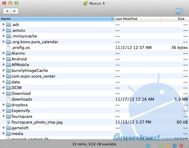 Dễ dàng chia sẻ file sau khi kết nối