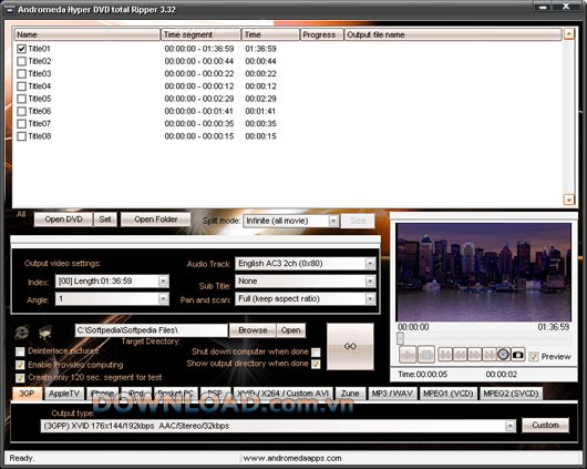 Andromeda Hyper DVD total Ripper