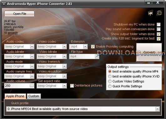 Andromeda Hyper iPhone Converter