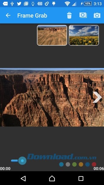Tính năng tách Frame ra khỏi video của AndroVid