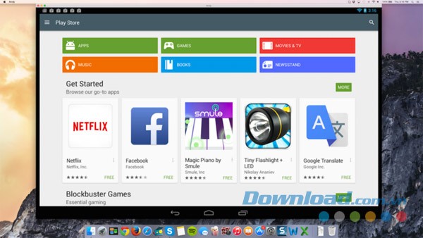 Download Andy OS cho Mac