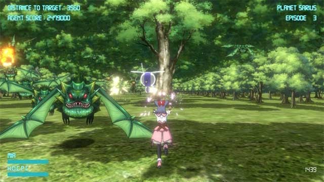 Mia có thể nhảy nước đôi và sử dụng hai khẩu súng