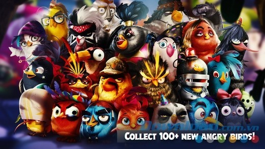 Angry Birds Evolution cho iOS có hơn 100 loài chim mới