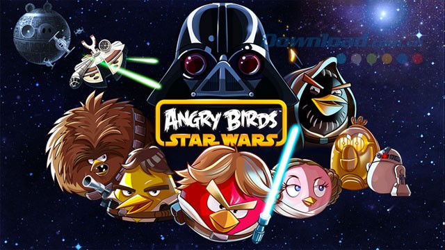 Giao diện game Angry Birds Star Wars