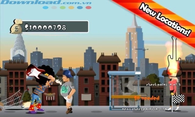 Các nhân vật đa dạng xuất hiện trên đường