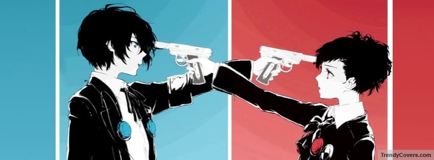 Hình bìa Facebook chủ đề anime vui nhộn - dễ thương