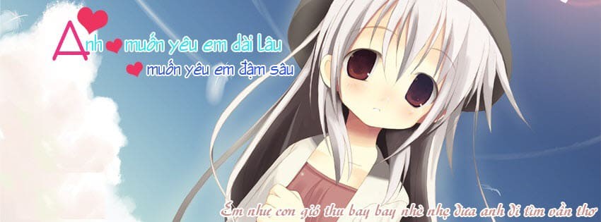 Hình ảnh cô gái phong cách anime cá tính cho Facebook