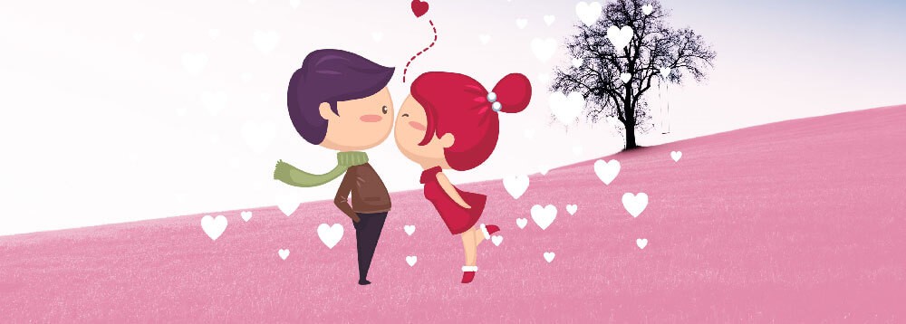 Ảnh bìa Facebook ngày lễ Tình Nhân cực dễ thương