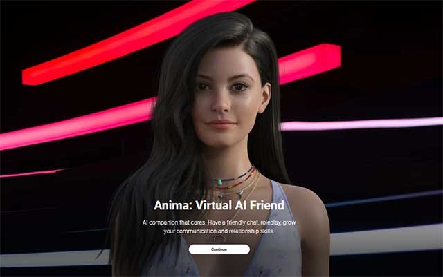 Anima: AI Friend là một chatbot tích hợp trí tuệ nhân tạo